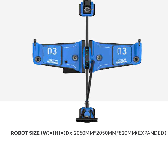 Curtain wall cleaning robot
